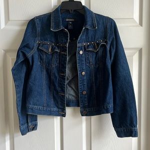 VTG Abercrombie Denim Jacket with Stud Accents /‎ SZ XL
